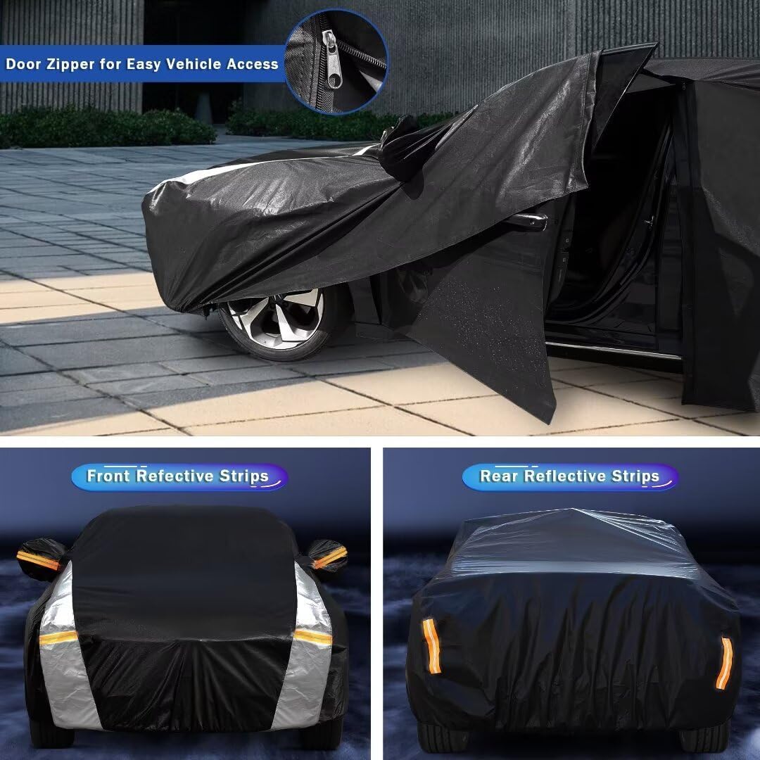 Sedan Car Cover for Mercedes-Benz CLA (2013-2023) All-Weather Outdoor Waterproof Rain Snow UV Sun Protector Full Exterior Weatherproof,Indoor Car Cover.