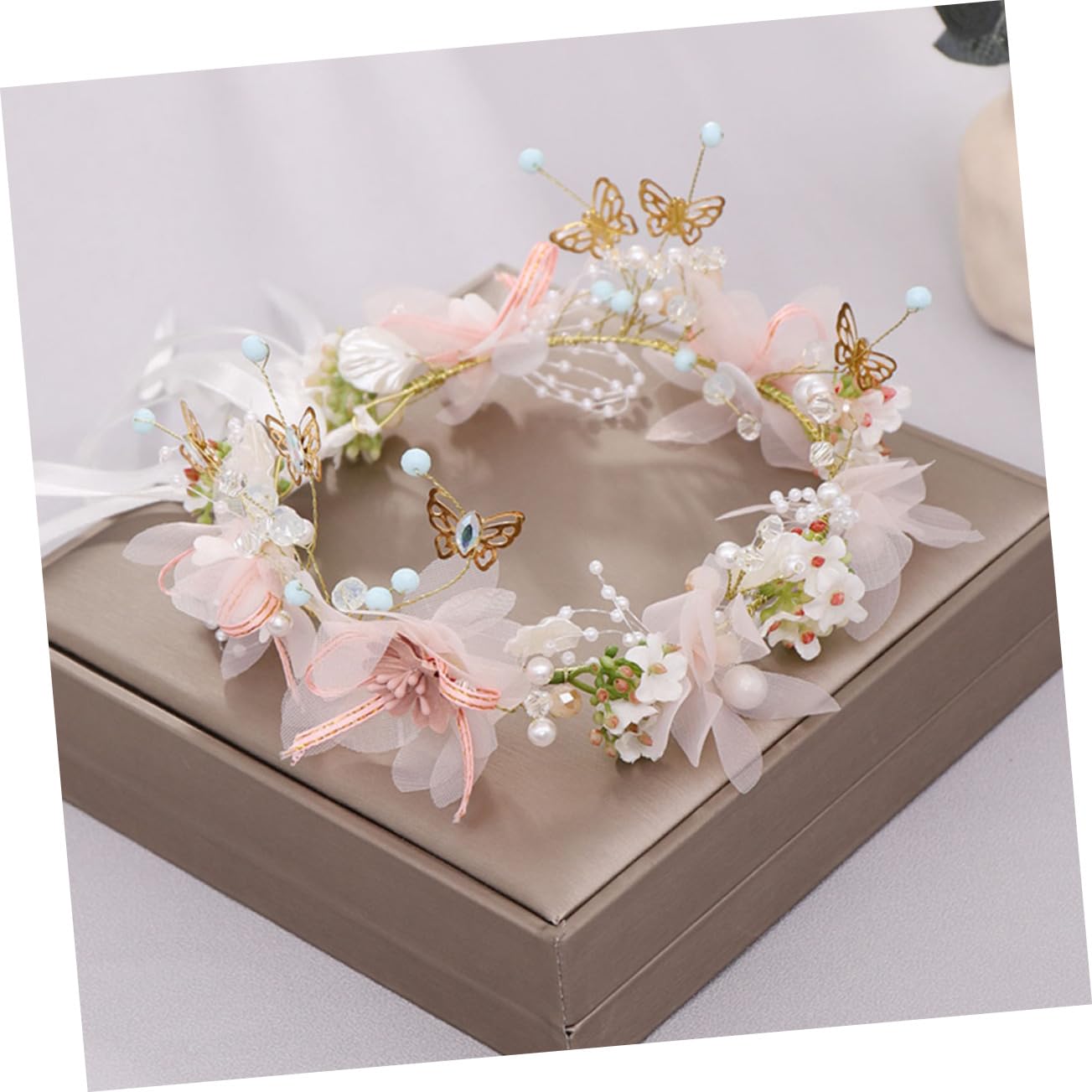 FRCOLOR 3stücke Braut Haarkranz Blumen Für Farbige Blumenwreath Als Haaraccessoire Für Strand Festival Fotografie Und Feiern Langlebig Und Rutschfest