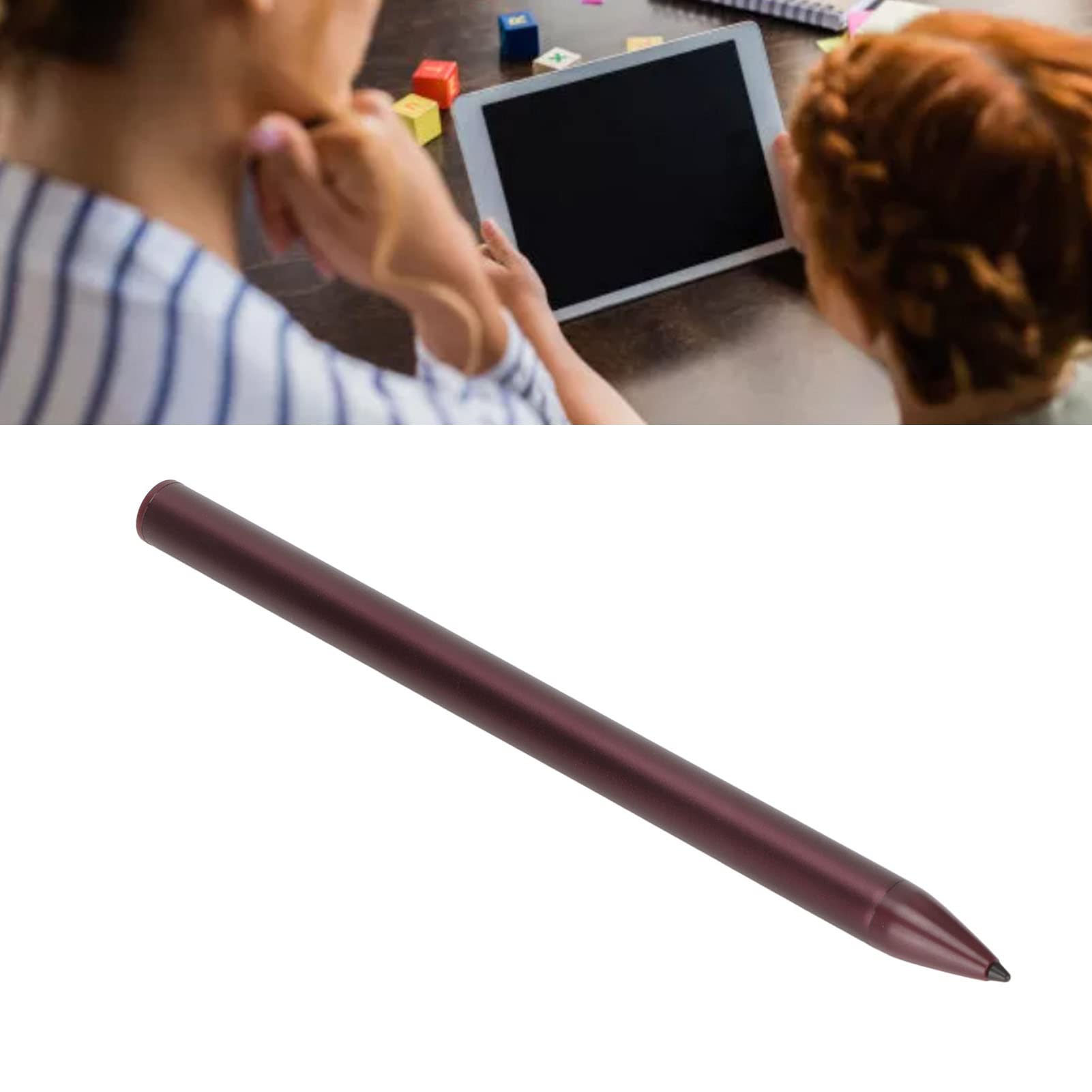 Stylus Pen Magnético 4096 Niveles Sensible a la Presión para Tabletas y Aleación de Aluminio (Rojo)
