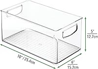 Vista 8 de mDesign - Cubo de basura de plástico con asas