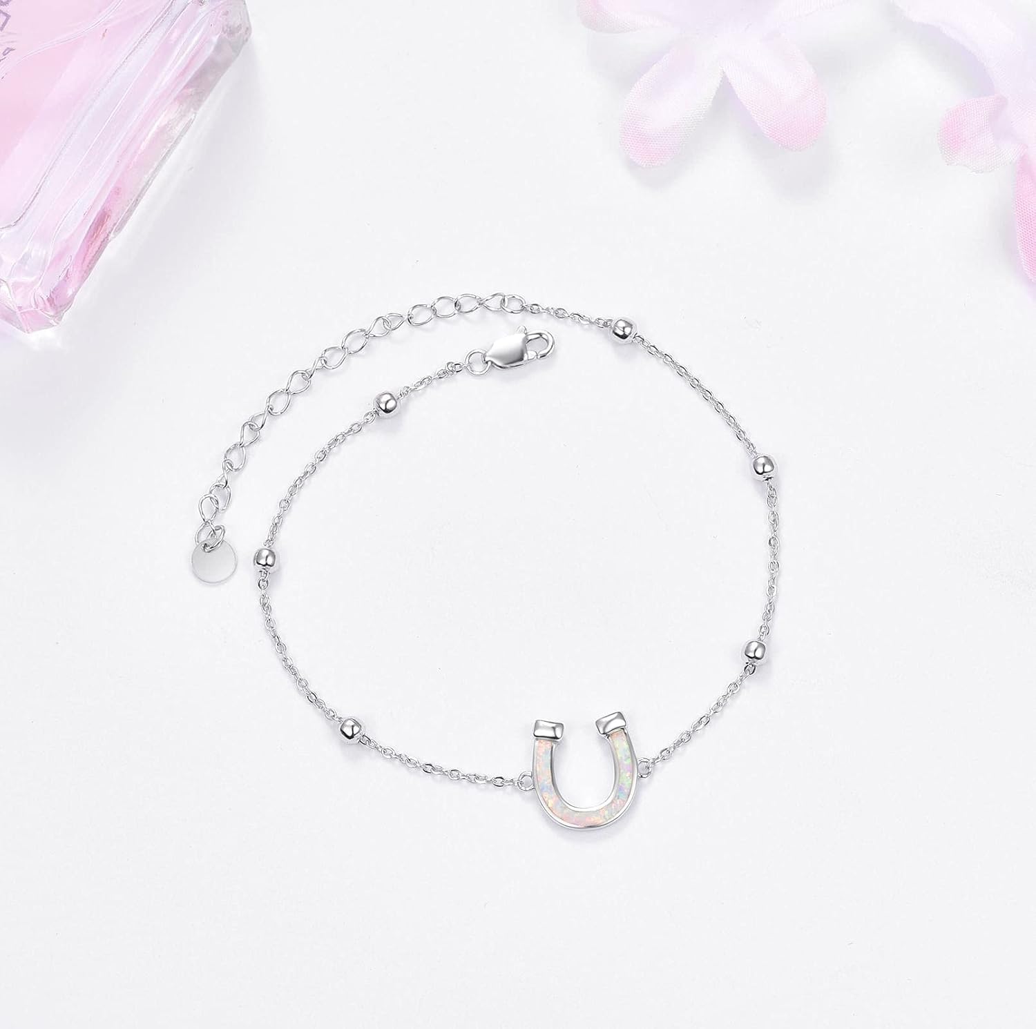 Palpitate Horseshoe Bracelet Horse Bracelets for Women 925 Sterling Silver Horseshoe Jewelry Good Luck Gifts for Friends