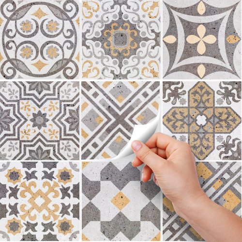 RE-COVERTILES, Tile Stickers for Bathroom and Kitchen 12 Pcs 15x15 cm - Image 2
