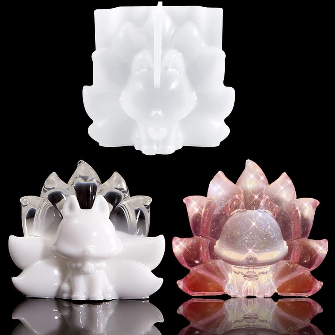 Fatima Hand & Runenstein Silikonformen 4er Set - Für Harz & Kerzen