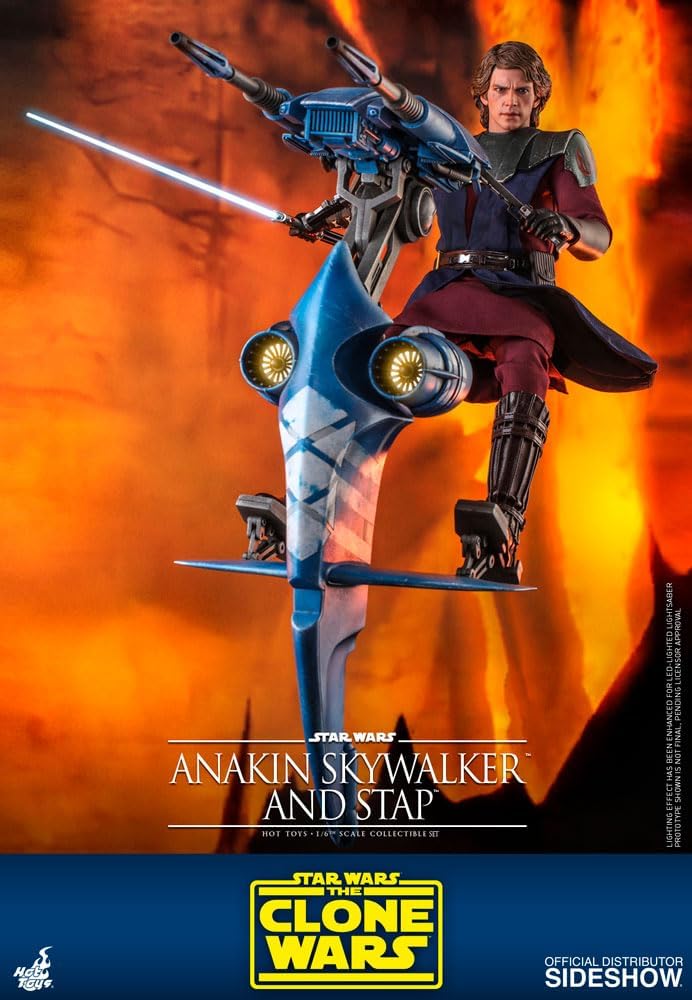 Star Wars Hot Toys 1:6 Anakin Skywalker and STAP Set - : The Clone Wars