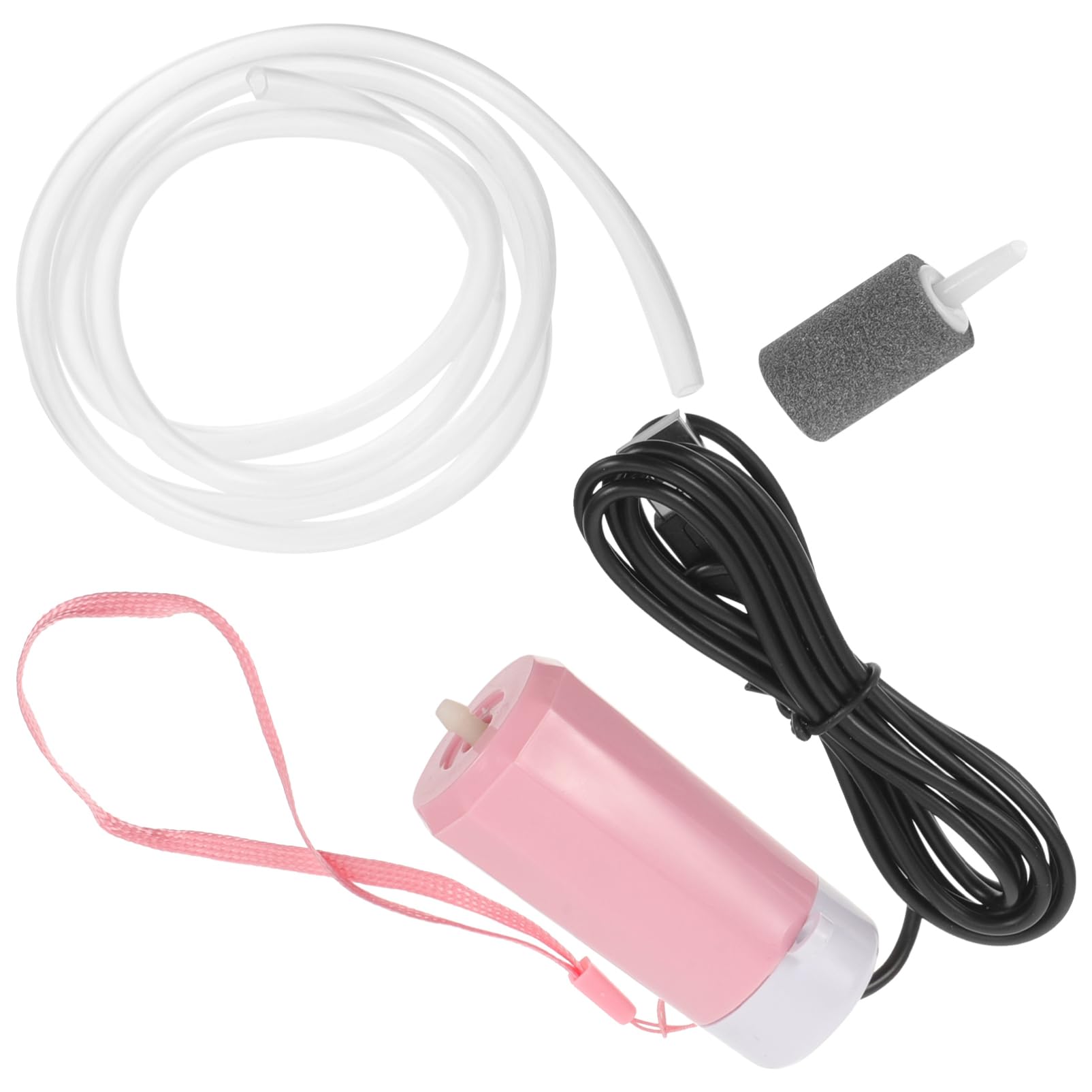 YARNOW Bomba De Oxigeno USB Bomba De Agua De Acuario Tanque De Peces De Tubo De Aire Bomba De Aire para Pecera del Tanque De Peces Inflables Colchón Inflable Abs Rosa