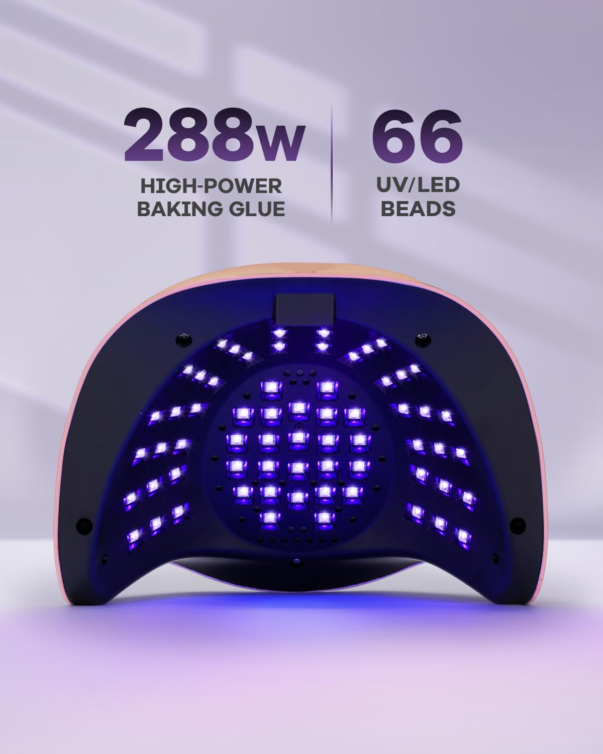 Professional 288W UV LED Nail Lamp for Gel Nails with Auto Sensor