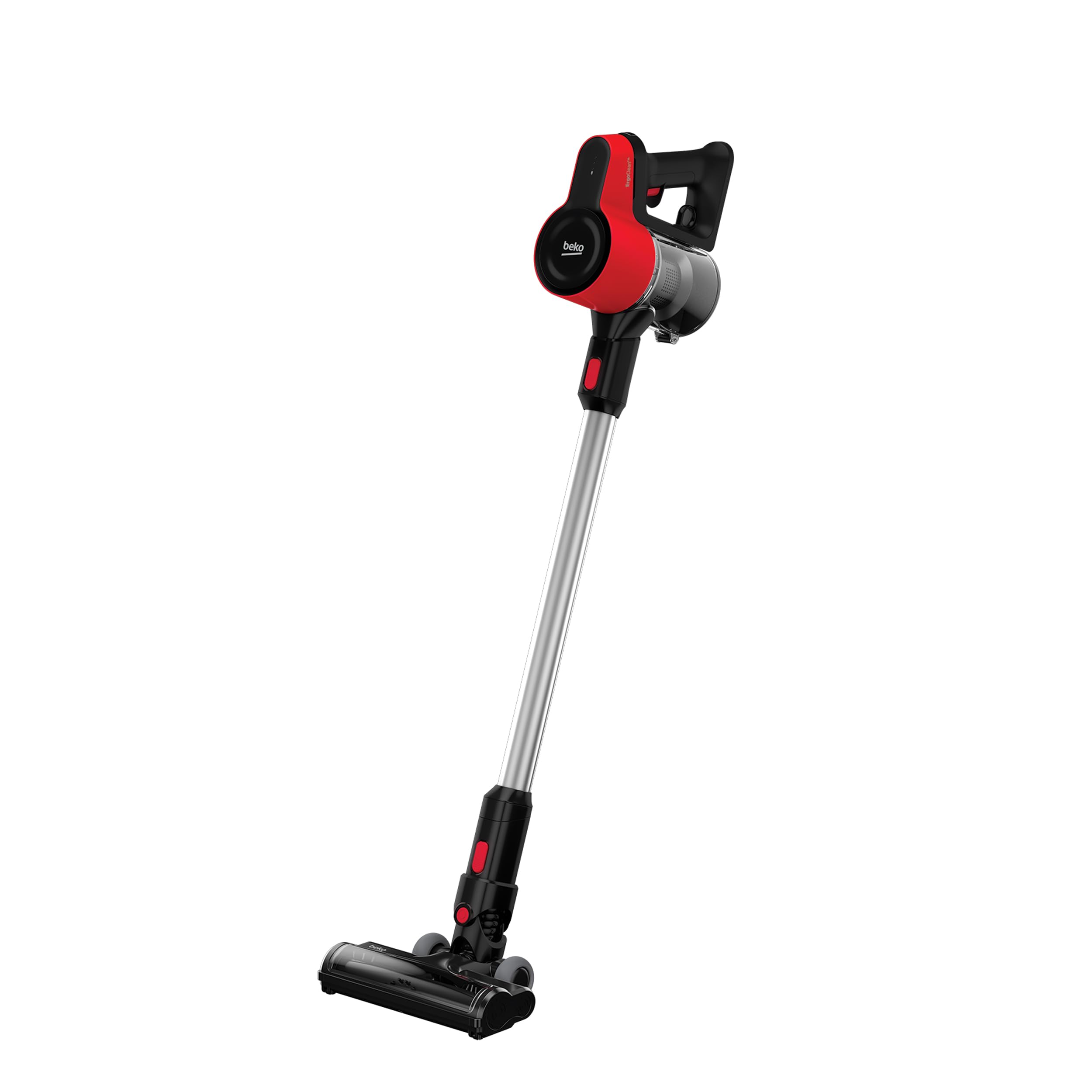 Beko Aspirapolvere Senza Fili VRT50121VR | Aspirapolvere Senza Sacco, Potenza 110W, Ricaricabile, Luce LED, Multisuperficie, Autonomia 45 Min, Rosso