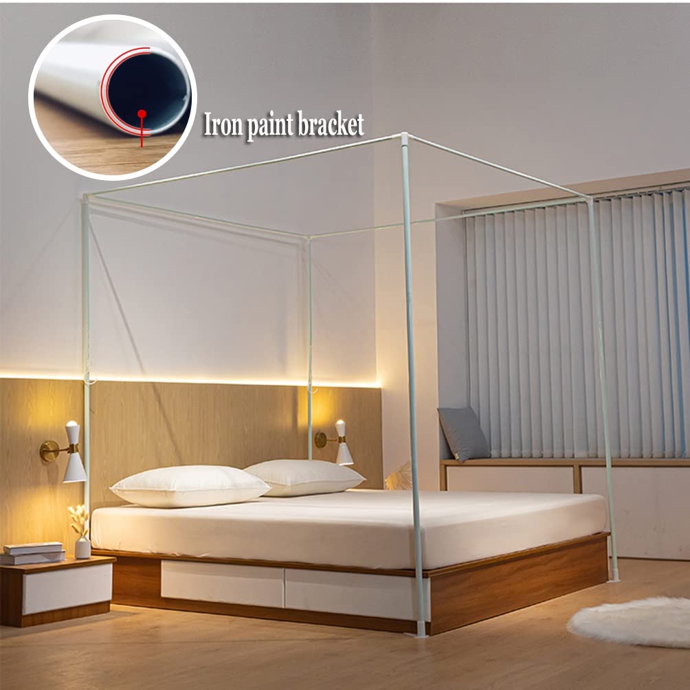 CXKJP Doseles para Cama Mosquitera con Dosel De Cama De Verano para Cama Doble Individual, Juego De Soporte para Cortina De Cama De Encaje para Decoración De Dormitorio De Princesa, Fácil De Instalar