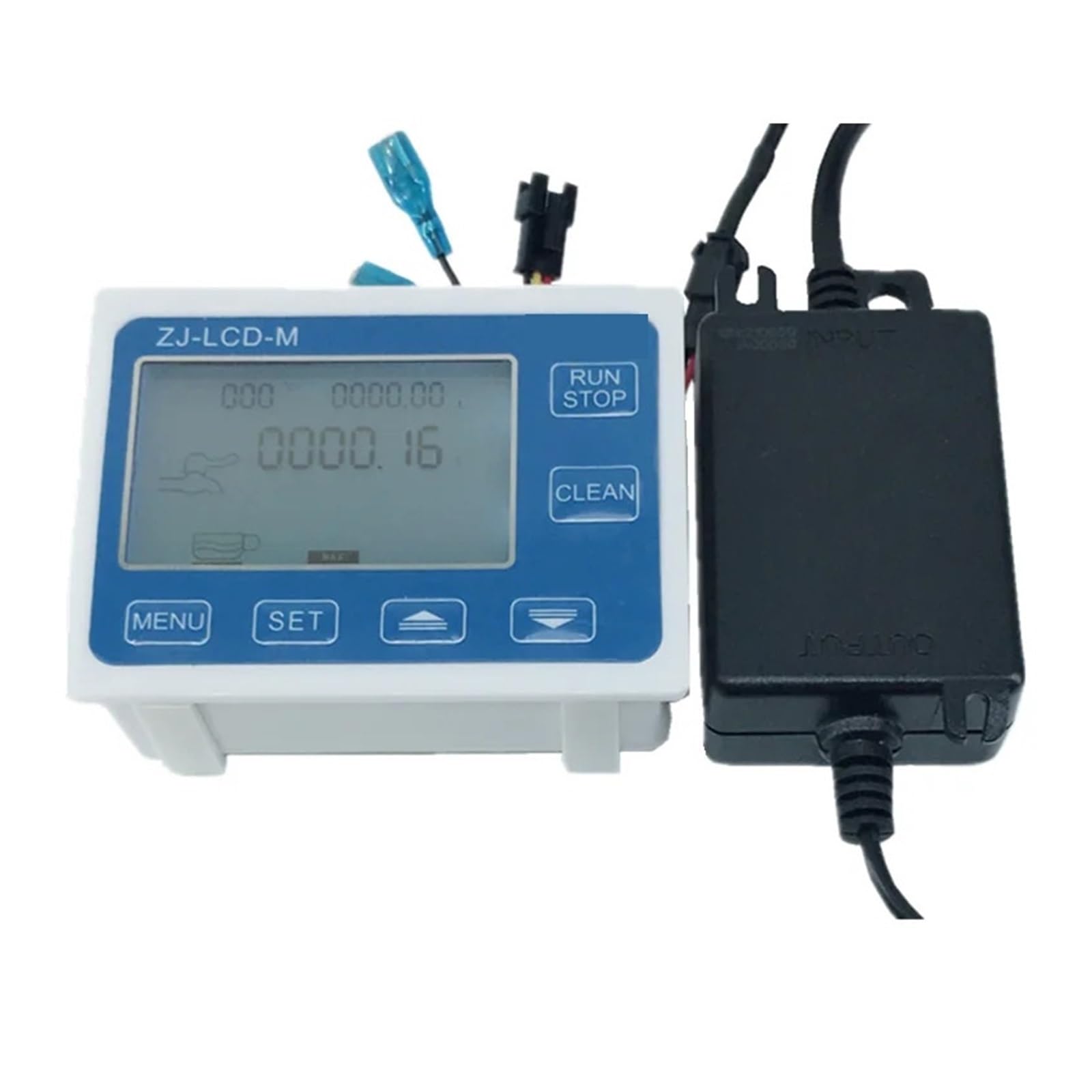 caudalímetro de líquidos, Medidor de flujo, contador de fluido, medidor de ZJ-LCD-M, Sensor de flujo de 1/2 "para Control de medición de líquido de agua cuantitativo(1 kit with NTC)