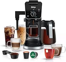 Ninja CFP301 DualBrew Pro Specialty 12-Cup Maker avec carafe en verre, &agrave; un seul service pour les dosettes ou les grains de caf&eacute;, avec 4 Styles de brassage, Fr&egrave;re et syst&egrave;me d'eau chaude s&eacute;par&eacute;, Noir