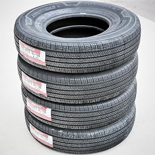 Set of 4 (FOUR) Landspider Citytraxx H/T All-Season Highway Light Truck Radial Tires-LT235/85R16 235/85/16 235/85-16 120/116S Load Range E LRE 10-Ply BSW Black Side Wall