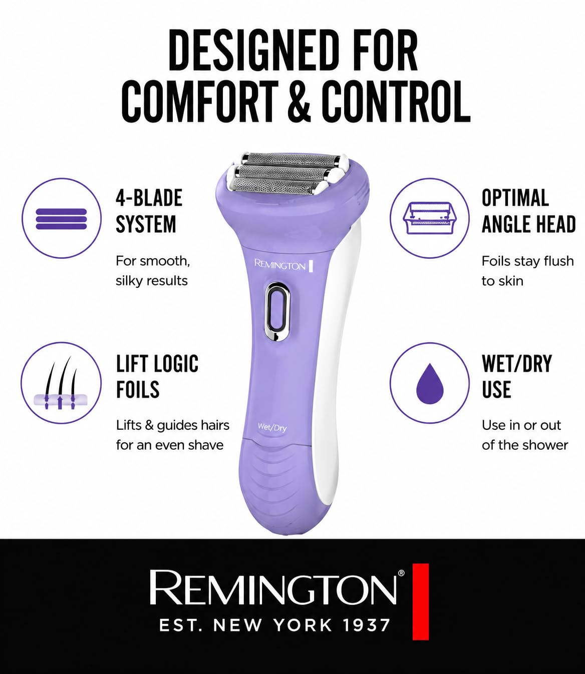 Remington Smooth & Silky Shaver - Women's Electric -8 Remington Smooth & Silky Shaver - Women's Electric -8
