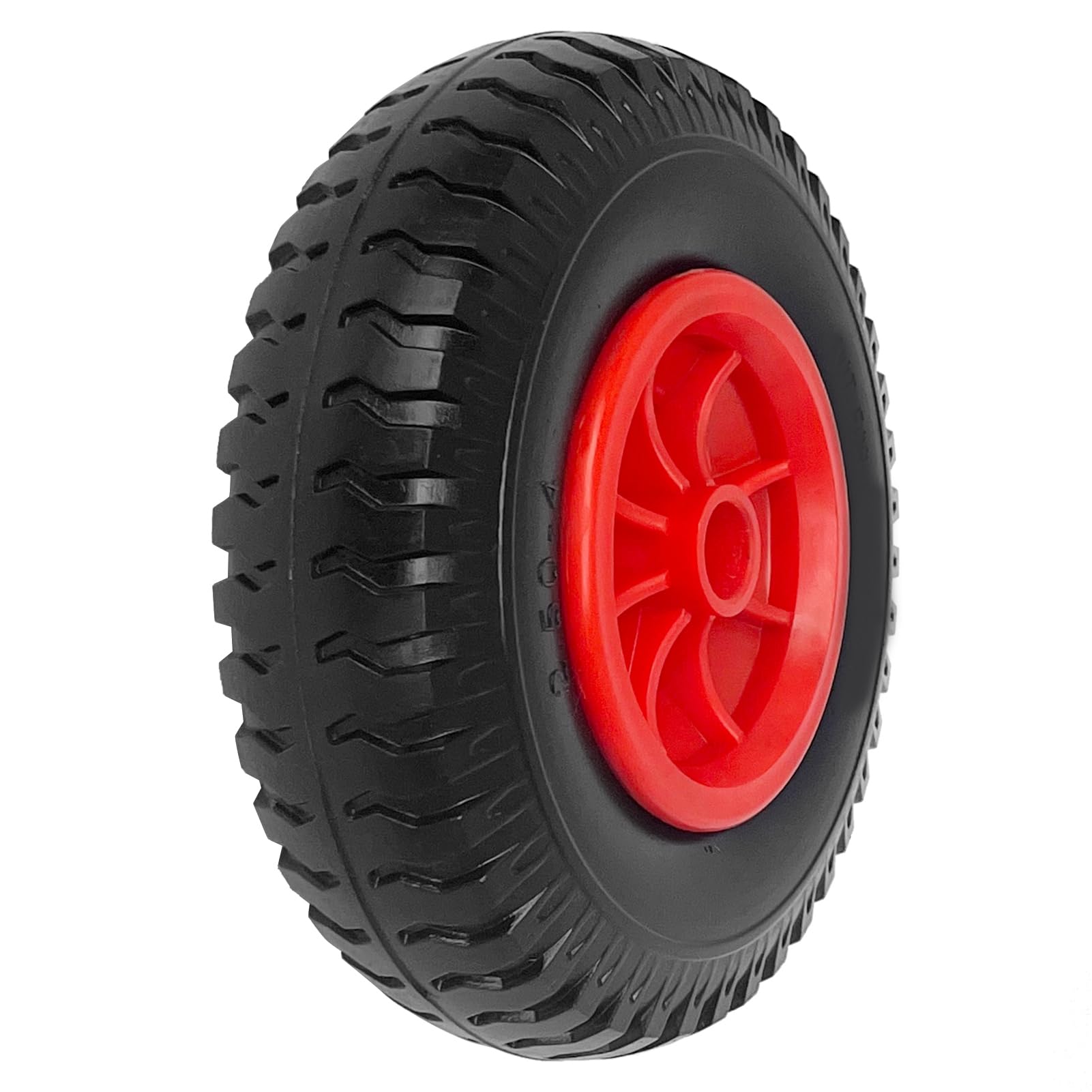 Matybobe 8 '' 10 '' Aufblasbarer Reifenrad Kajak Kanuwagen Ersatzreifen Hohe Belastungskapazität Haltbares Material Schwarz Rot (8)