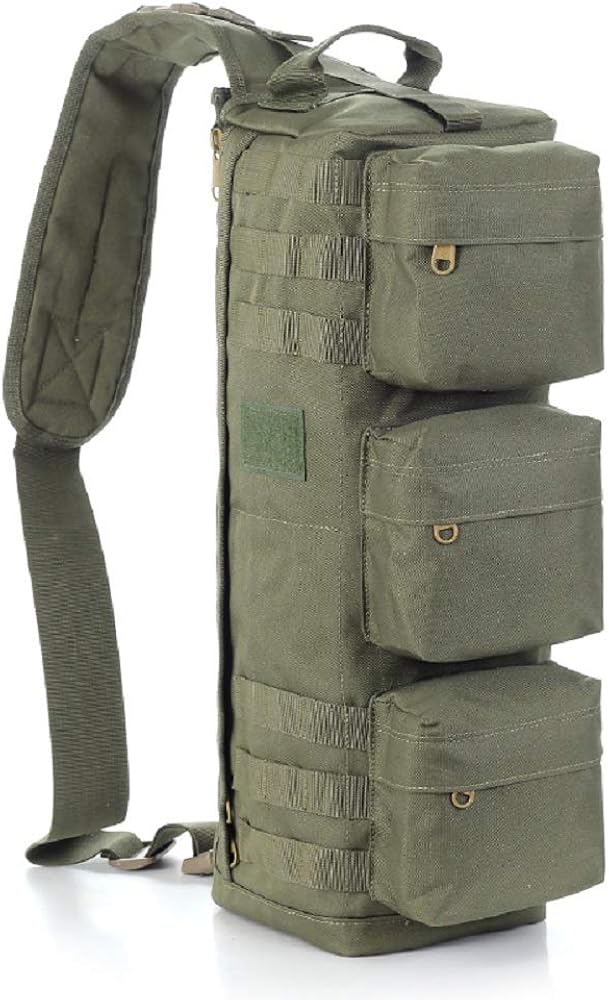 Phoenix Ikki 大容量 多ポケット 広口開口仕様 ミリタリー 戦術 タクティカル 斜めがけバッグ ワンショルダーバッグ チェストパック ボディ バッグ スリングバッグ 高評価のクリスマスプレゼント