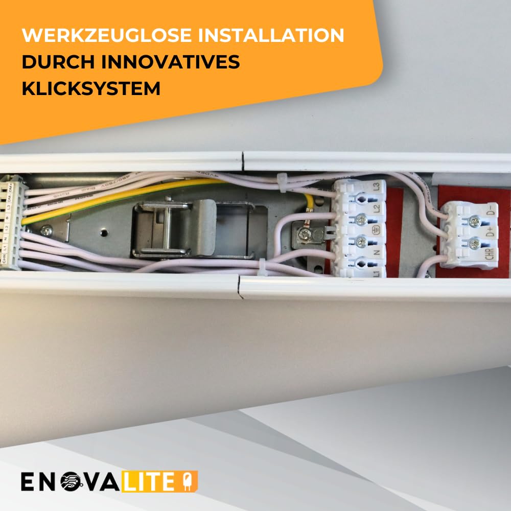 NOVA modulares LED Lichtbandsystem 33-58W dimmbar 5000K Neutralweiß 90° 10,5m