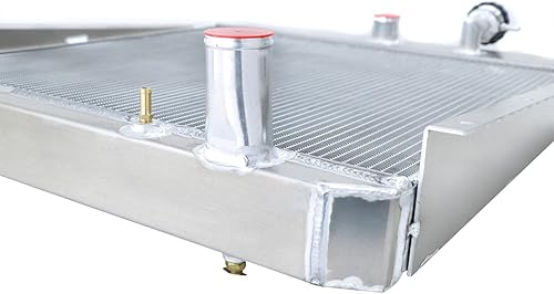 Miniatura 5 de Radiador de aluminio completo para 1955-1959 1958 GMC Truck Base 4.4L L6 5.2L 5.3L 5.7L 6.1L V8, 3 filas Core Radiador de enfriamiento