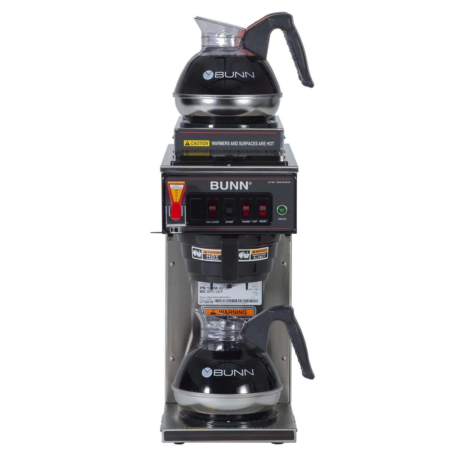 Bunn 12950.0213 CWTF-3 Automatic Commercial Coffee Brewer with 3 Warmers