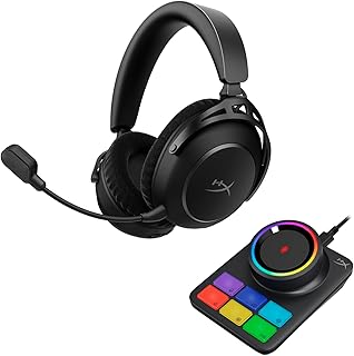 HyperX Cloud Alpha 2 wireless ワイヤレスゲーミングヘッドセット 最大250時間駆動 多機能RGBベースステーション付属 2.4GHz Bluetooth デュアルワイヤレス 同時接続 3.5mm有線 HyperX Audio Engine:空間オーディオ対応 53mmデュアルチャンバードライバー PC PS5 PS4 Switch ブラック AJ5C7AA