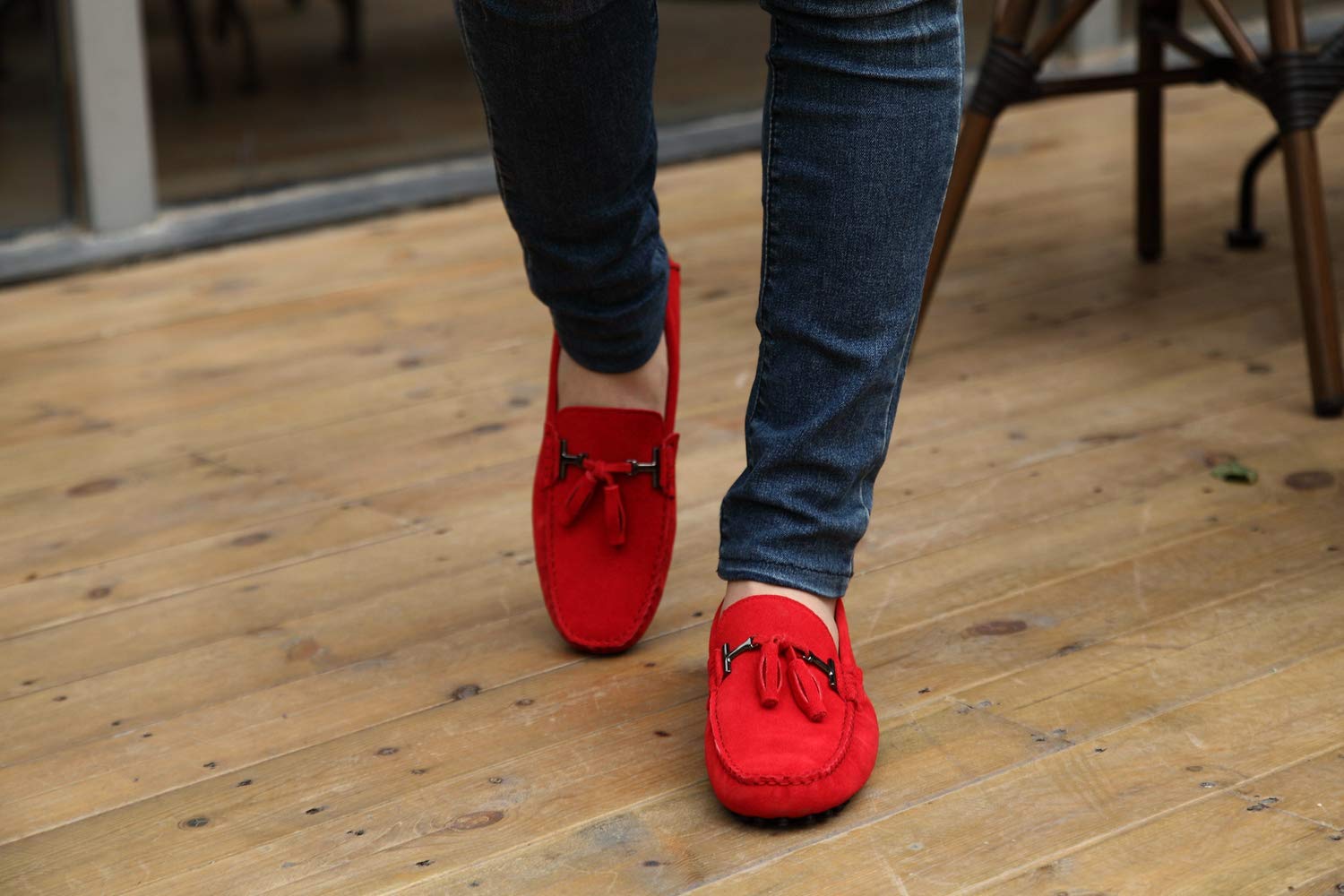 Homme Gland Suede Mocassins D'été Loafers Chaussures YY2080 | MINITOO Homme Gland Suede Mocassins D'été Loafers Chaussures YY2080