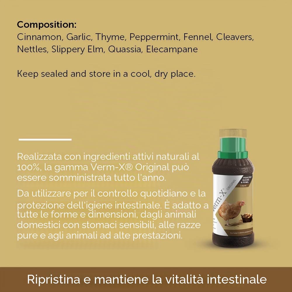 verm-x liquido per tutti i volatili, 250 ML