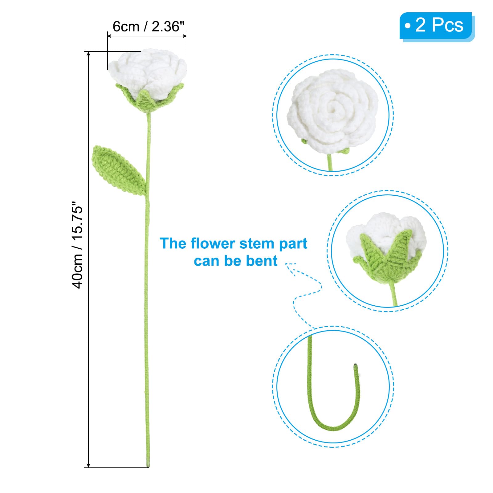 PATIKIL Crochet Flowers - Image 2