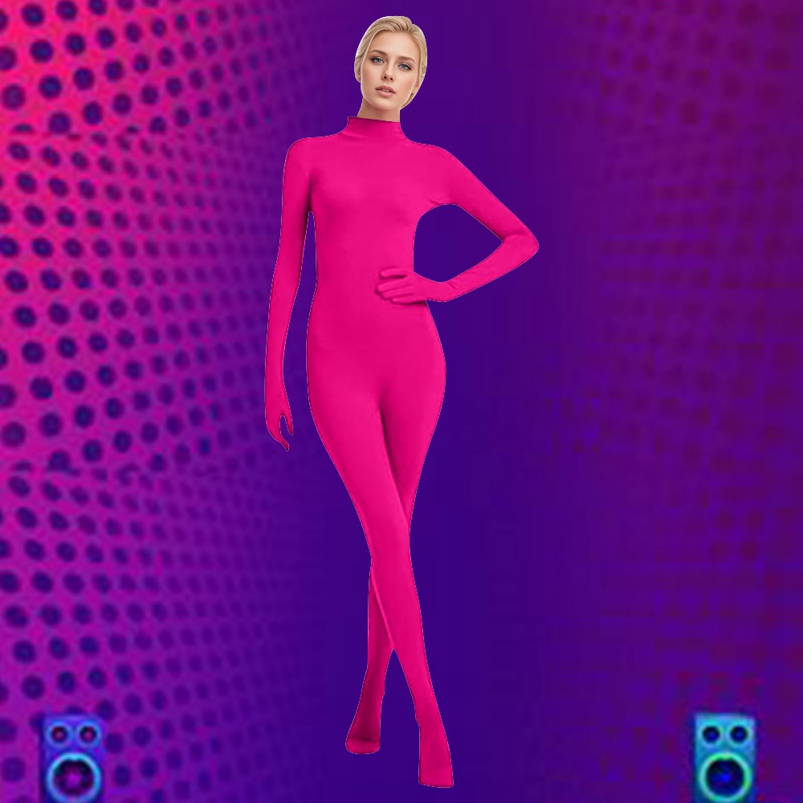 Stealth Suit for Adults Unisex Skin Suit for Stage Performance and Costume Events Lingerie Costume for Women Cosplay - Image 2