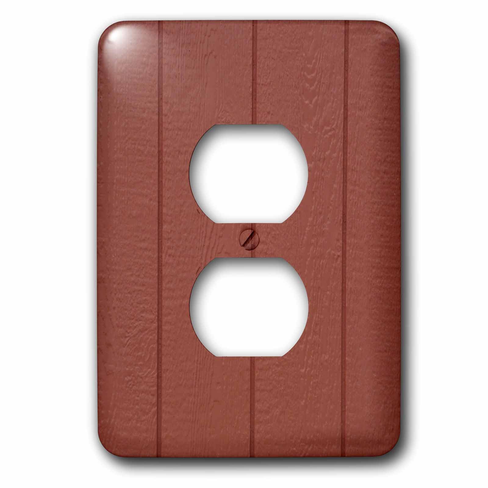 Prise de courant deux plug style vintage grange avec d&eacute;cor country rouge barn