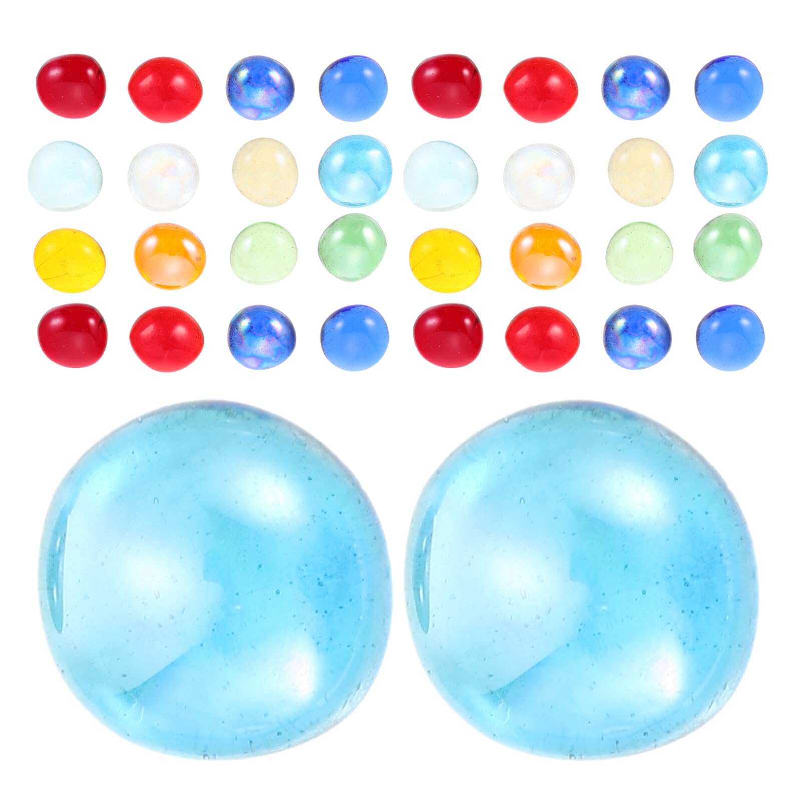 Galets de verre ronds pour centre de table et photophore diy