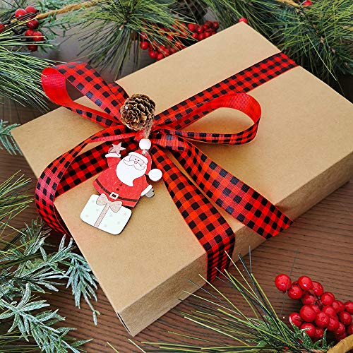 image for Winlyn 18 Rolls 90 Yards Christmas Ribbons Holiday Printed Grosgrain O