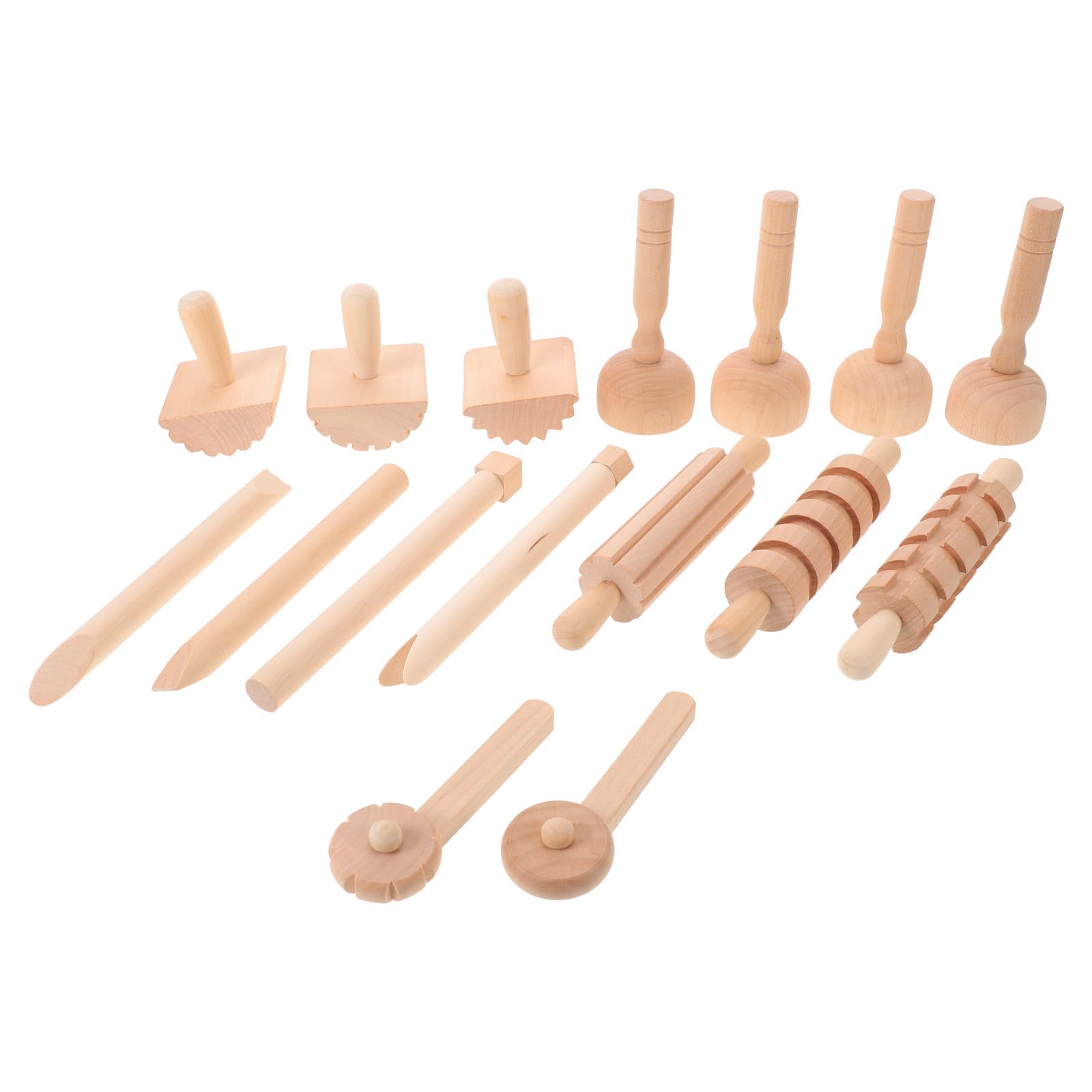 NUOBESTY Argilla Colorata per Impugnatura Ergonomica in Legno, Forma Semitonda, Colori Vivaci, per Sessioni Creative Domestiche