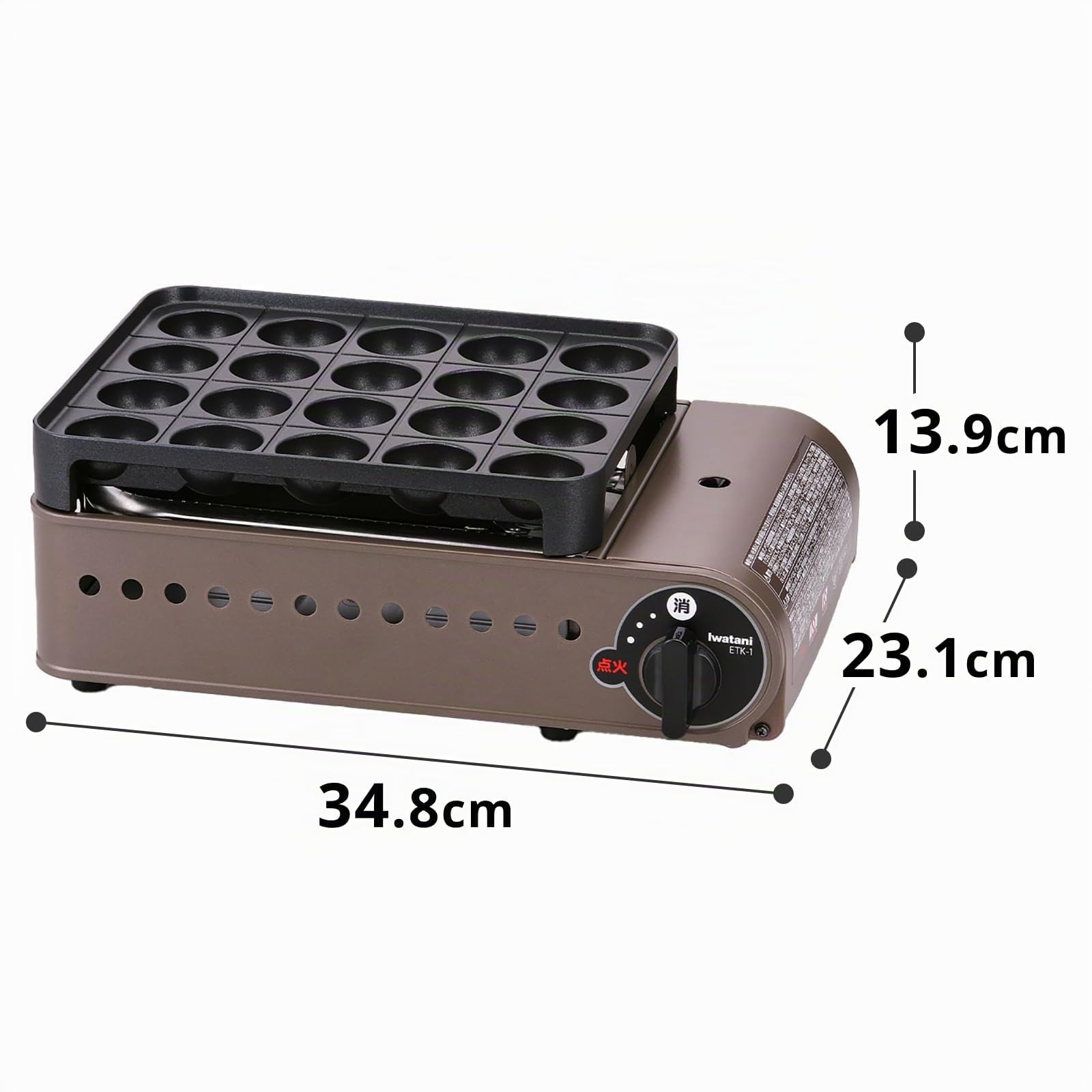 Iwatani CB-ETK-1 Super ENTAKO Kassetten Gas Takoyaki Gerät