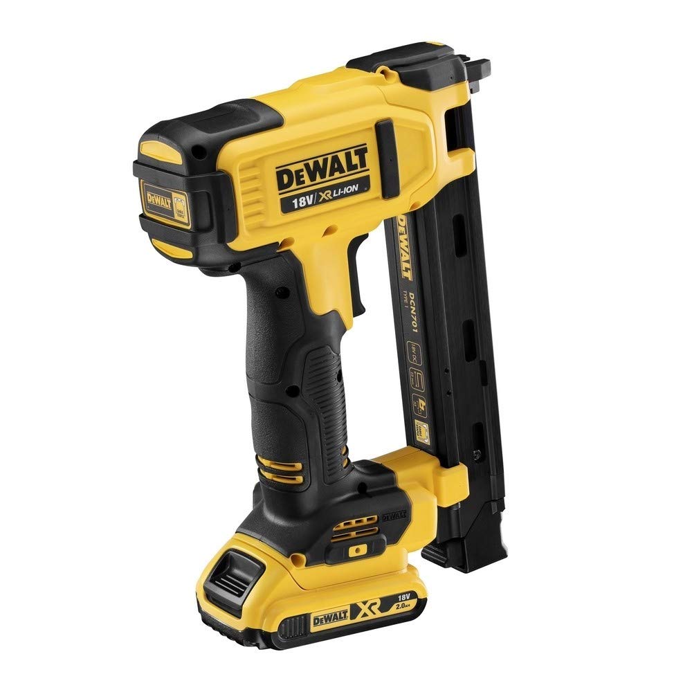 DEWALT - Grapadora de Electricistas sin escobillas XR 18V Li-Ion 2,0Ah Modern Silber Stapler