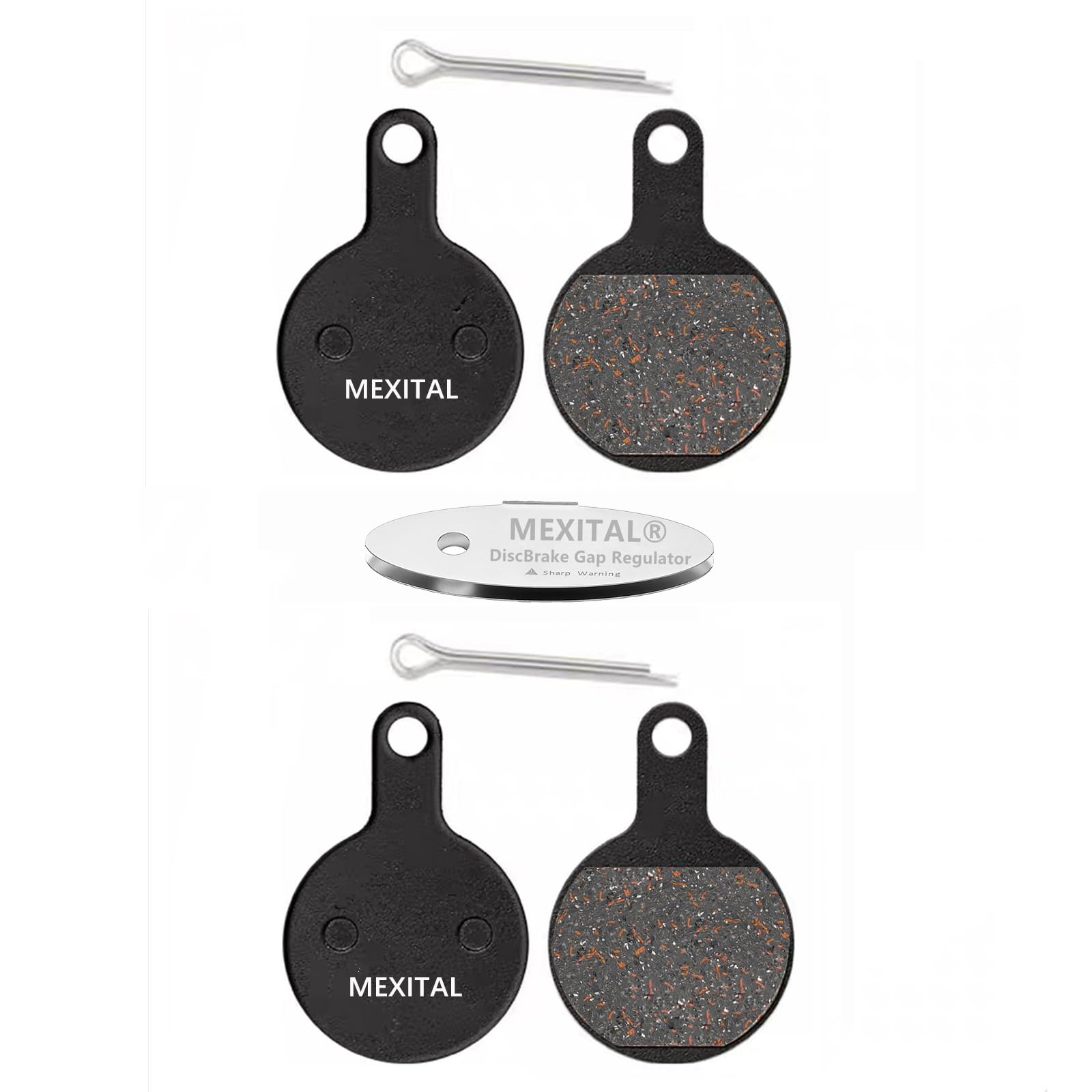 MEXITAL 2 Pairs of Bicycle Disc Brake Pads for Apse Artek ADC-05 ADC-11 TEKTRO MD-M311 24-2