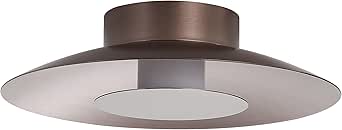 Golden Lighting Yep Luma Integrated LED Flush Mount in Coffee Silver and Coffee Silver Accent