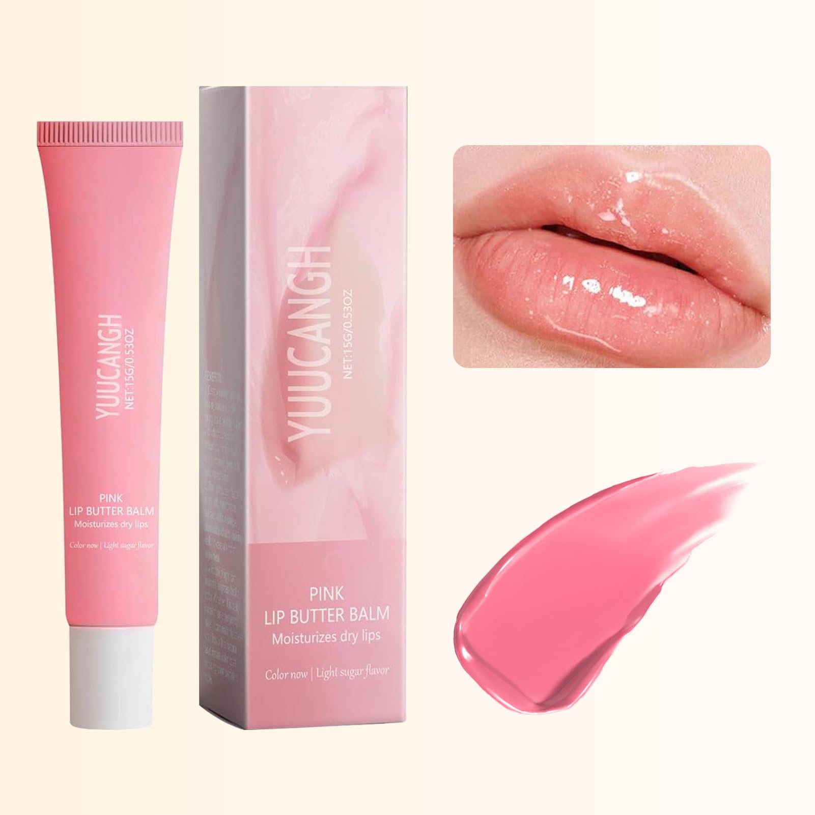 Summer Lip Butter Balm Fridays, Fridays Lip Butter Balm Lip Care Moisturizer 0.5 oz, Pink Conditioning Lip Mask and Lip Balm for Instant Soft and Hydration (Pink 1pc)