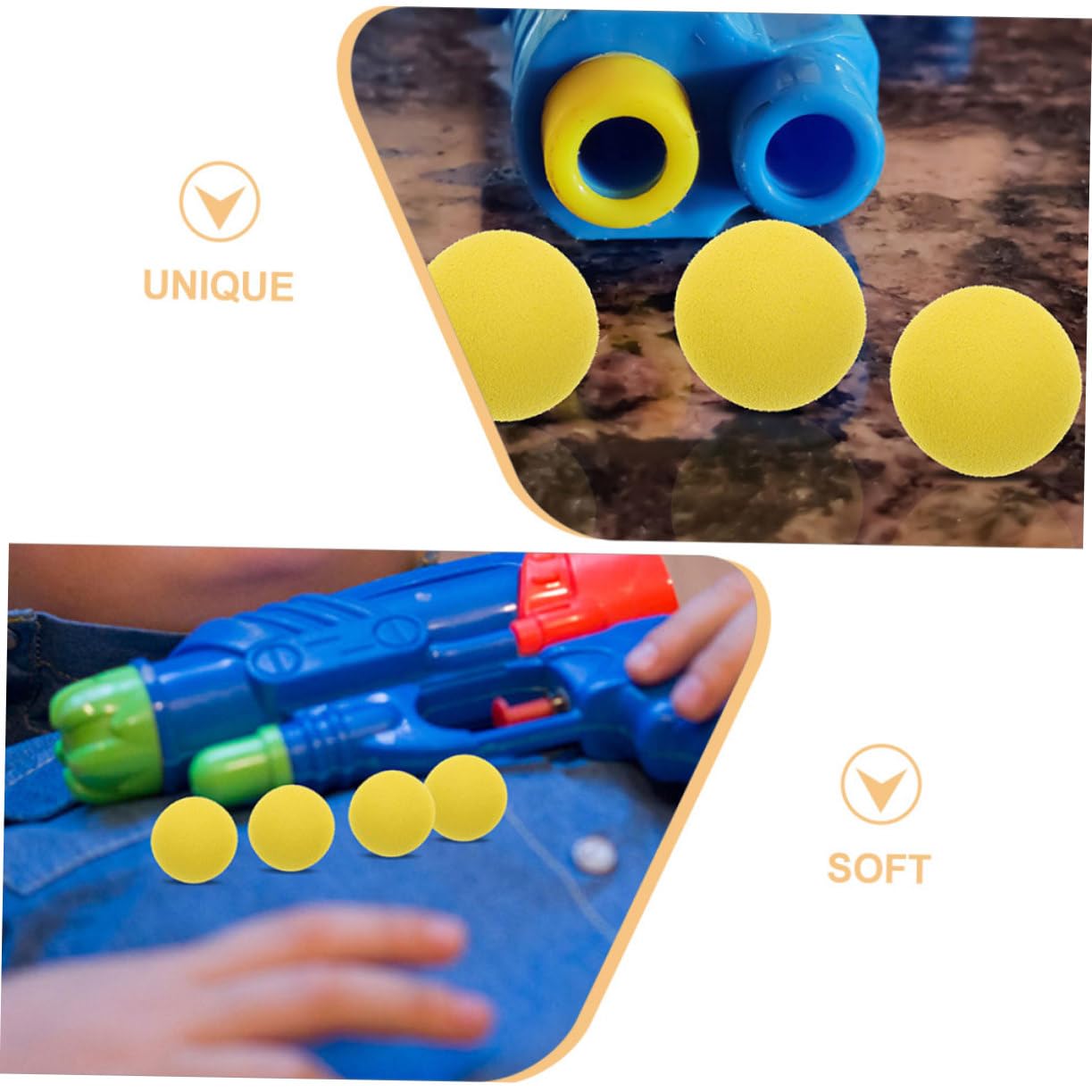 48 palline in schiuma, morbide palline di avviamento per giochi di feste, per interni ed esterni, palline di ricambio per compleanni dei bambini, palline giocattolo