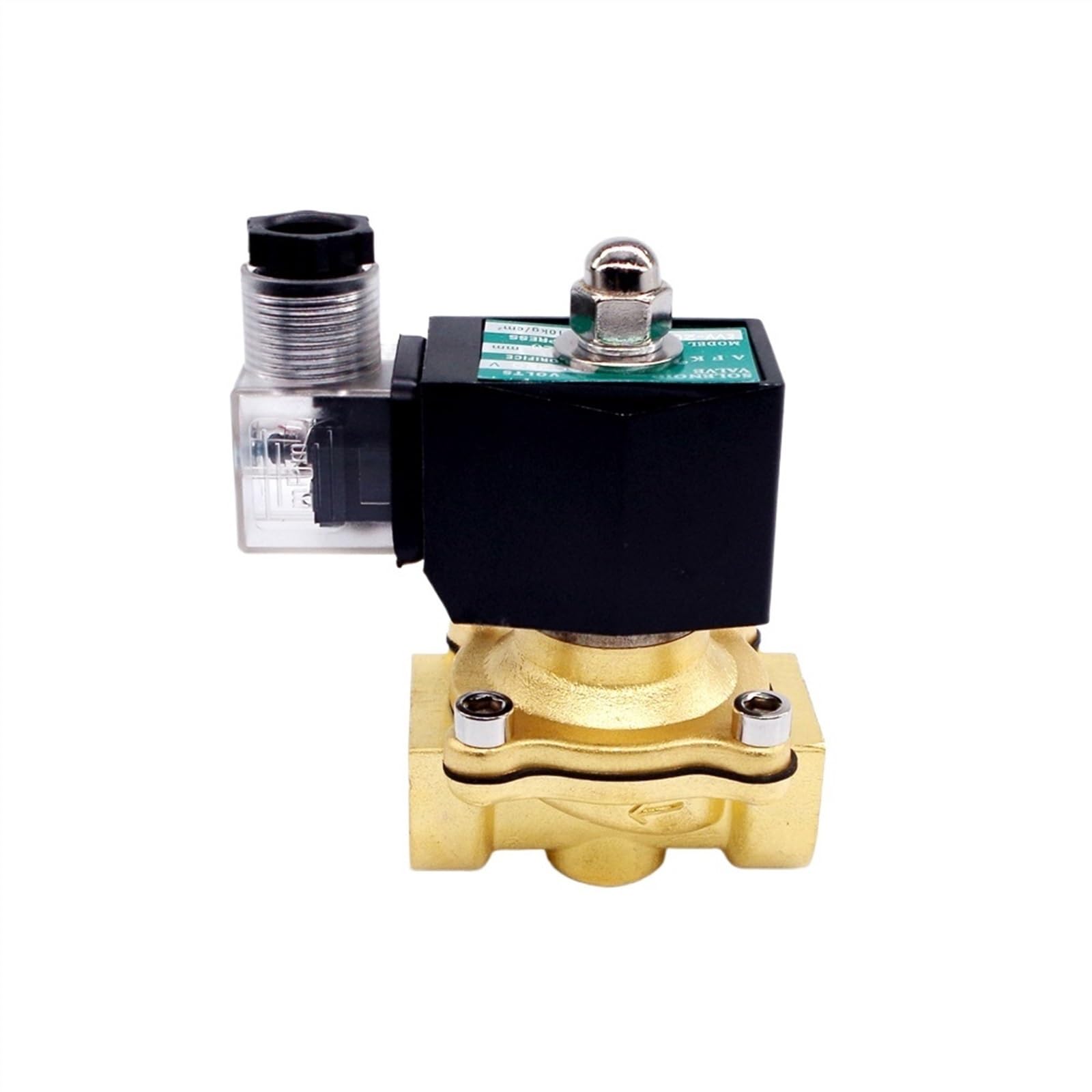 Brass 3/4'' DN20 DC 24V Solenoid Valve Direct Action Water Air Gas Normally Closed Replacement Valve