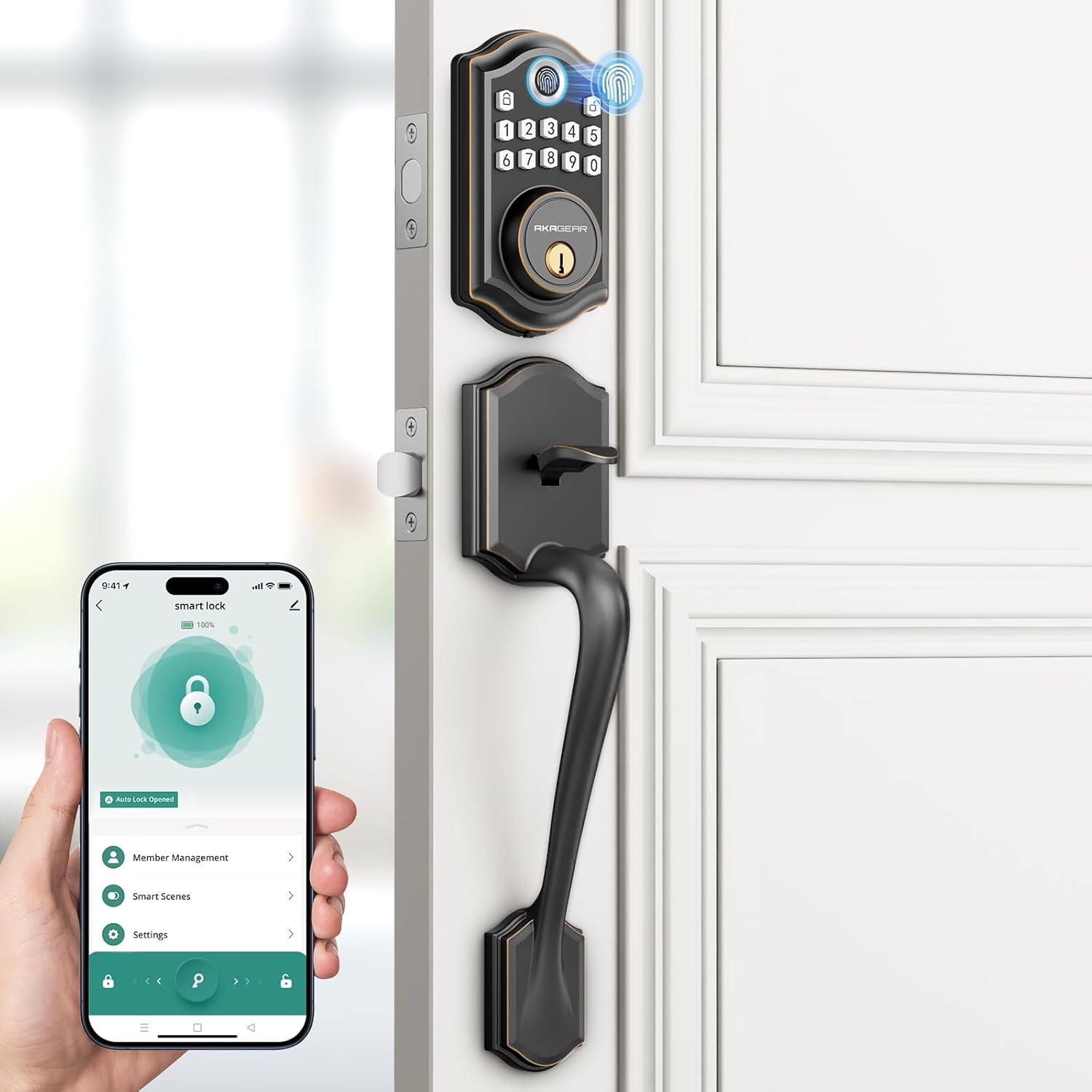 DS10 Pro Keyless Entry Door Lock...