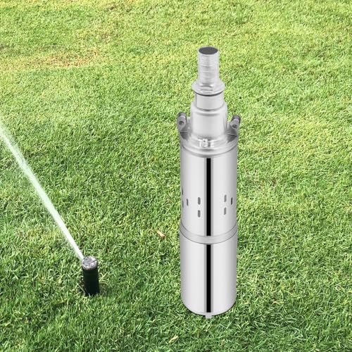 Pompe de puits profond, en acier inoxydable, 200 W, débit max. 1500 l/h, profondeur de refoulement jusqu'à 30 m, pompe submersible pour arrosage de jardin, drainage et approvisionnement en eau