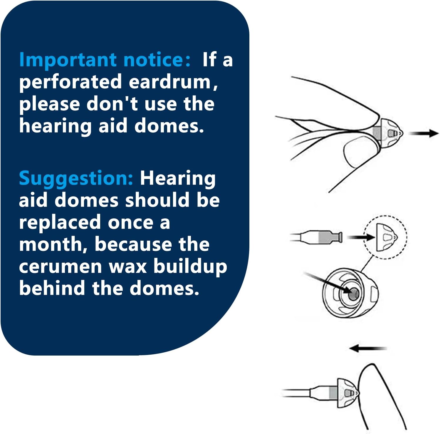 for Oticon Hearing Aid Supplies,Double Vent 10MM/30PCS,Hearing Aid Domes