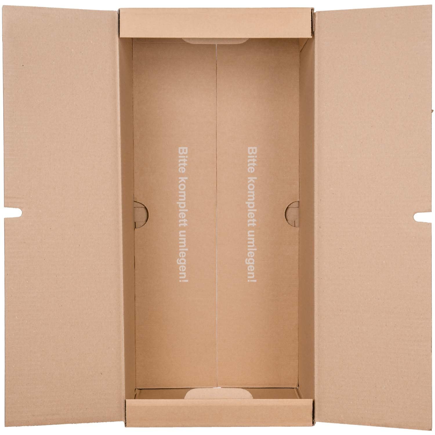 Umzugskartons 62x30x33 cm zweiwellig stabil bis 40 kg verstärkte Griffe stapelbar (20 Stück)