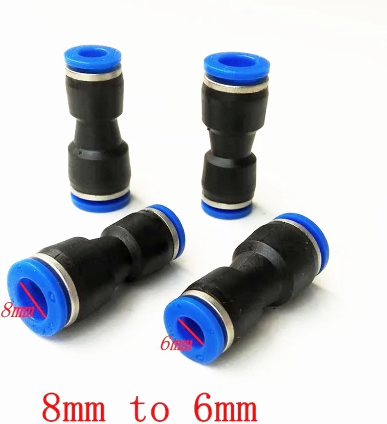 10pcs/lot Pneumatic Air Fitting Change Diameter Connector PG6-4 PG8-6 PG10-8 PG12-10 PG10-6 Union Straight Connector PG12-10(PG10-6)