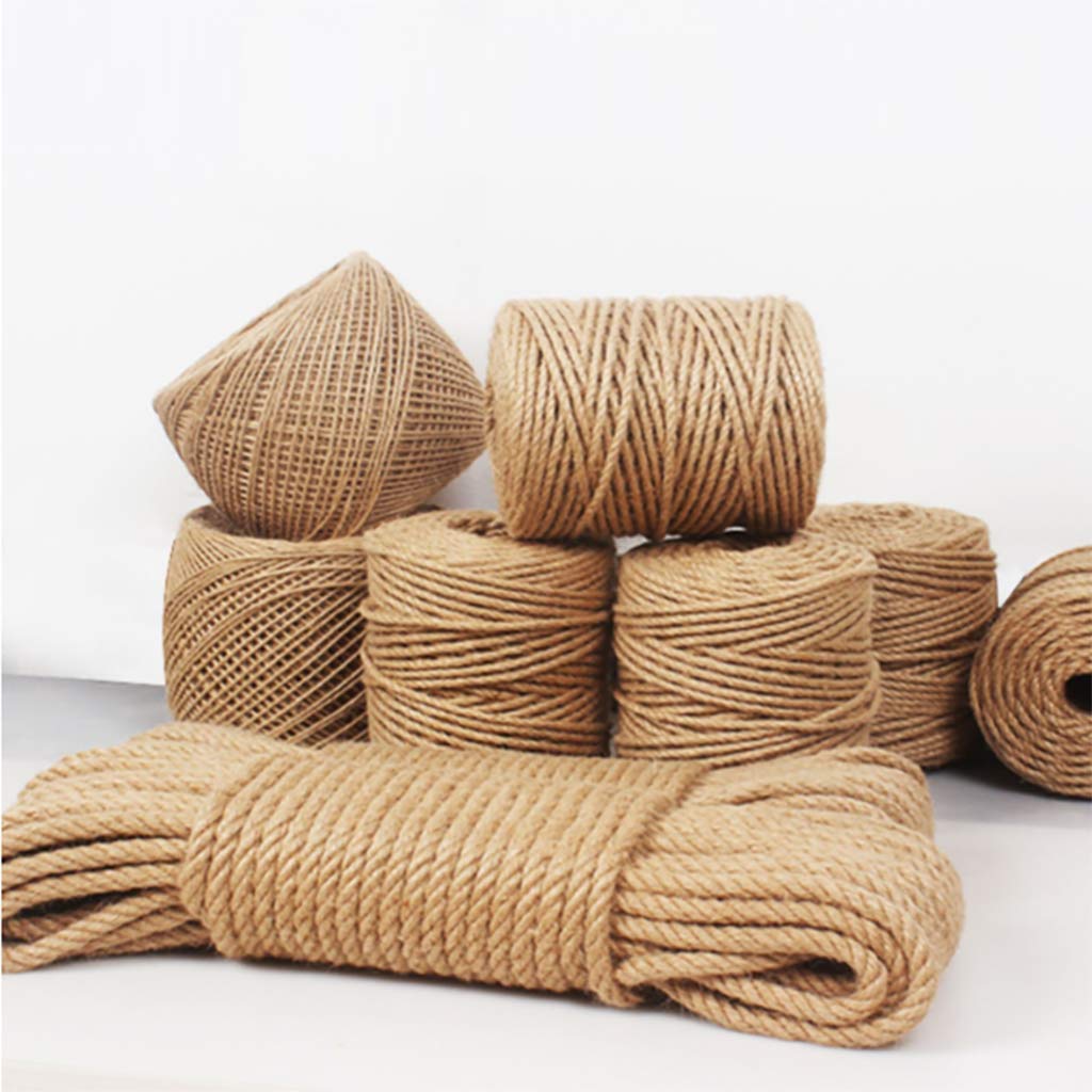 Lina jutowa, naturalny sznurek jutowy, trwały sznurek z liny konopnej do rękodzieła, doku, wspinaczki, huśtawki na drzewie, 16 mm_25 m
