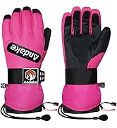 Amazon | Andake スキーグローブ 防水 防風 防寒手袋 スマホ対応