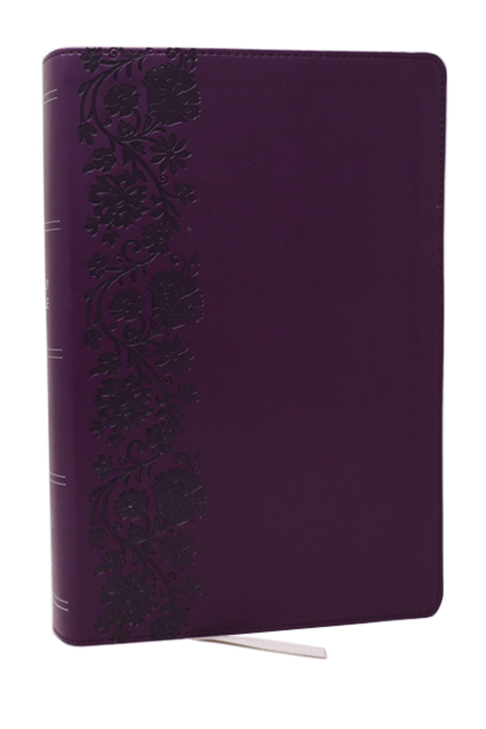 NKJV Giant Print End-of-Verse Reference Bible, Purple Leathersoft, Red Letter, Comfort Print: Holy Bible