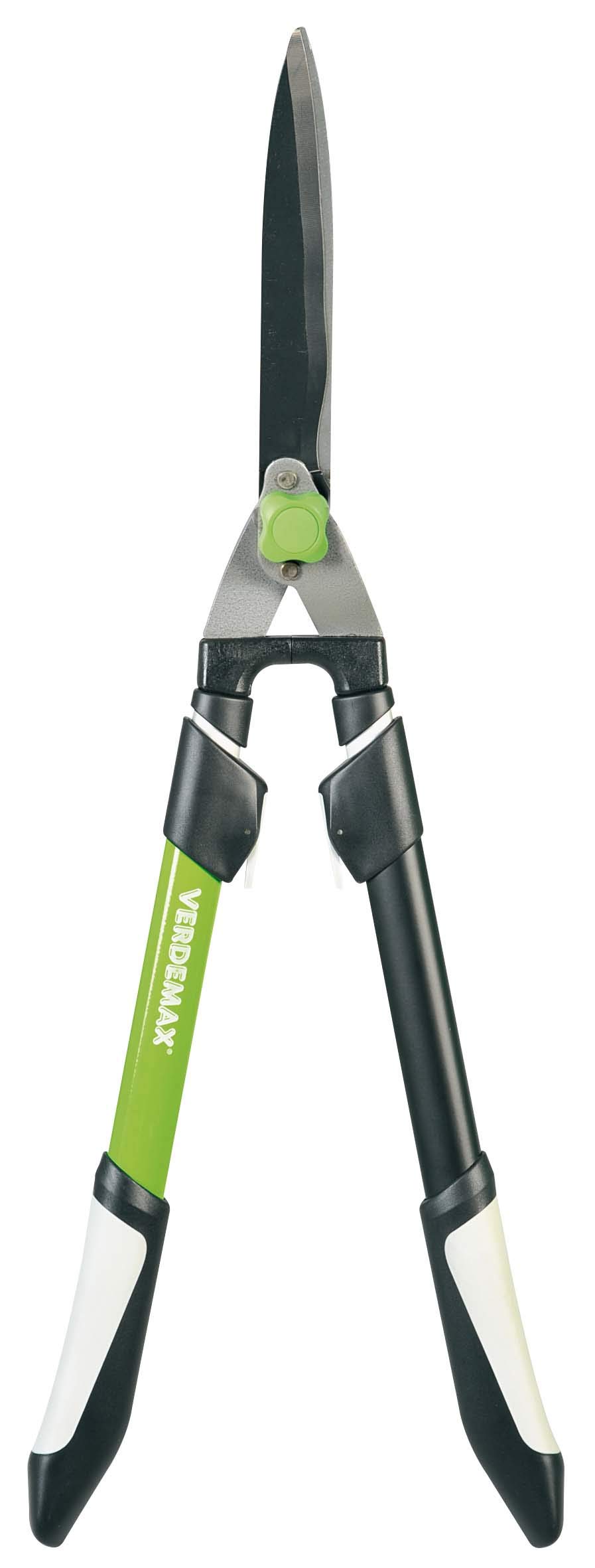 Verdemax 4166 Hoja Ondulada Tijera Cortasetos con Mango telescópico
