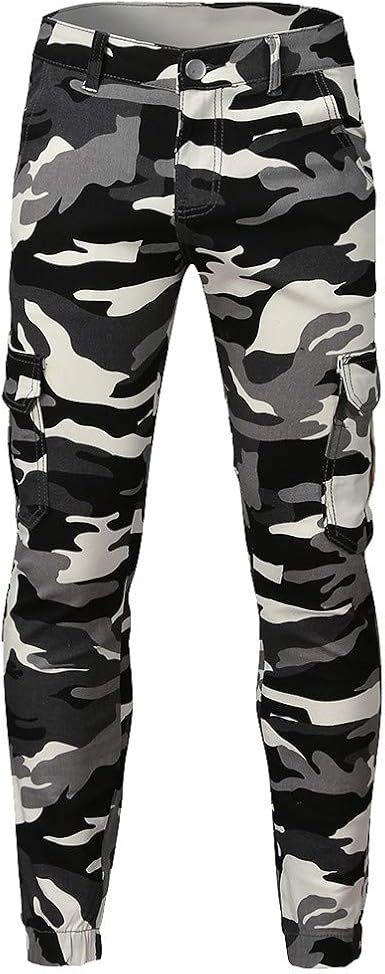 Pantalones vaqueros de camuflaje de moda Pantalones de hombre Pantalones  casuales Pantalones lápiz | Wish