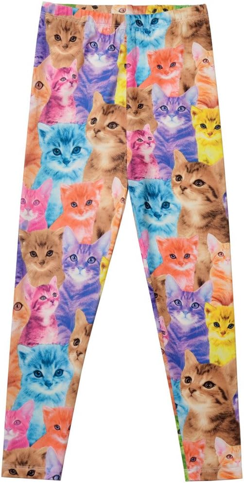 Girl Unicorn Leggings Kid Rainbow Print Legging Tights Trousers Slim Long Pants