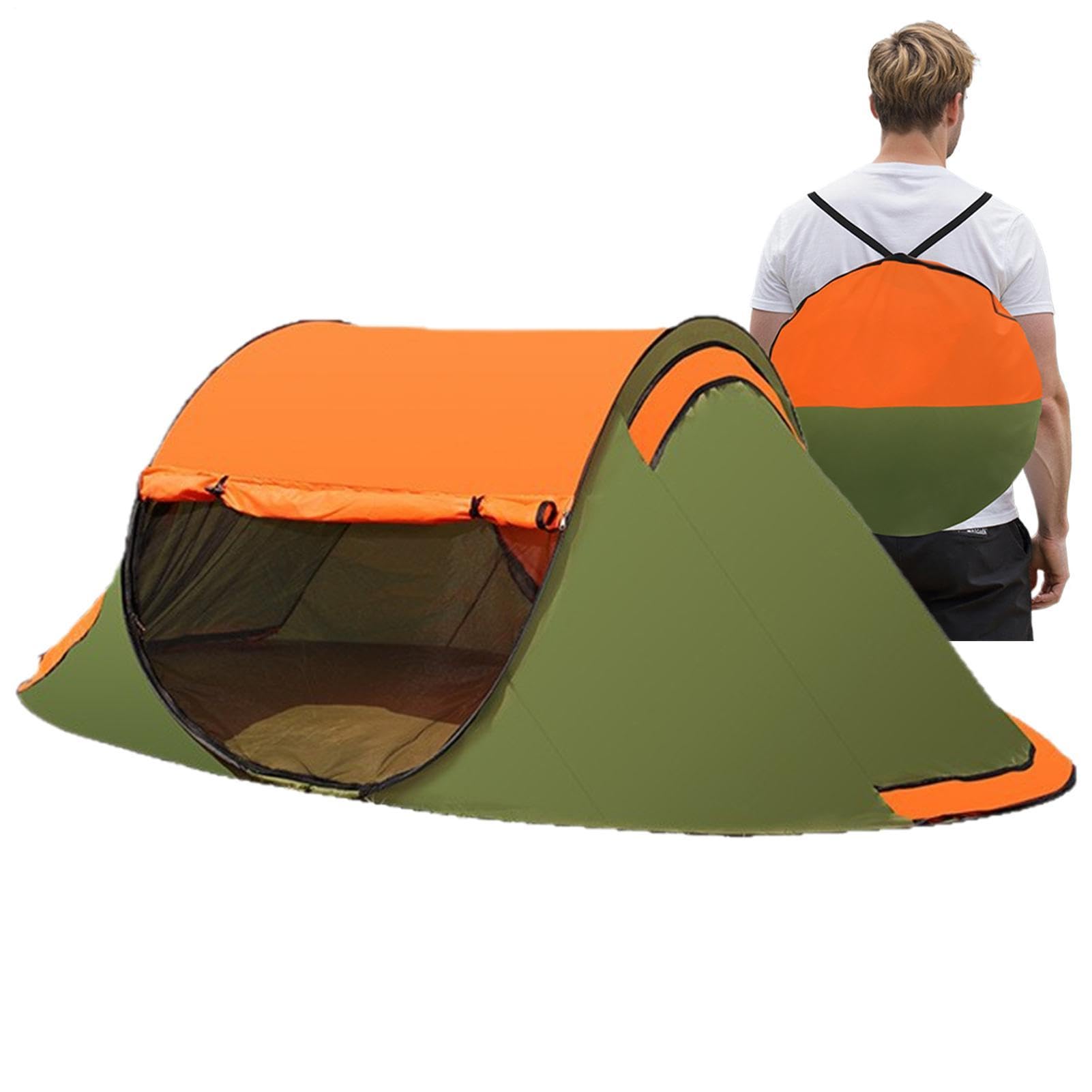 Outdoor, portatile, montaggio immediato e impermeabile, per 3-4 persone, impermeabile, per escursioni, viaggi, pesca, cortile, picnic, viaggi su strada, caccia e vacanze