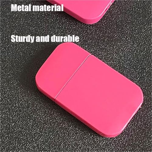 Encendedor metálico rosa a prueba de viento miniatura 2